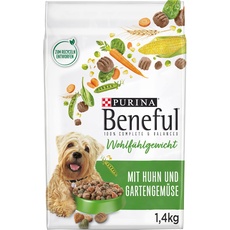 Beneful Wohlfühlgewicht Hundefutter trocken, mit Huhn und Gartengemüse, 6er Pack (6 x 1,4kg)