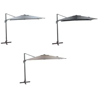 Garden Impressions HAWAII Alu-Ampelschirm Gartenschirm  neig-/drehbar 2,7x2,7m grau