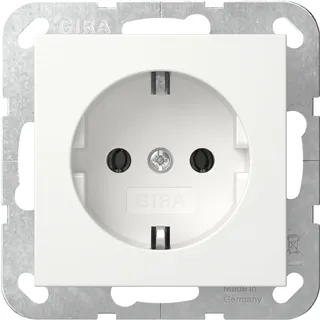 Gira Schuko-Steckdose 32 mm Weiß 1 St.