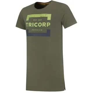 Tricorp 104001 Premium Herren Lang T-Shirt, 95% Gekämmte Baumwolle/5% Elastan, 180g/m2, Heer, Größe M