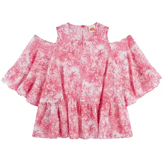 Sundek Fleur De Joie Print Kurzes Kurzarmkleid - Pitaya - 6 Jahre