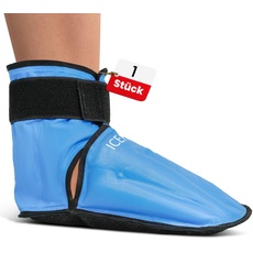 ICEHOF Boots (1 Stück) Sanfter Stoff - Kühl-Schuhe mit Gel Kältetherapie für Füße Zehen bei Chemo-Therapie Rheuma Eis-Socken Kühlsocken Kühlschuhe Chemo Kühlakku Fuß - OneSize Unisex