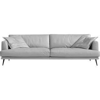 Egoitaliano 2,5-Sitzer "Sophia, Designsofa mit extrakomfortablem Sitzkomfort, Breite 214cm", Daunenfederung, inkl. 2 Kissen, stone