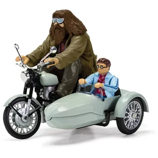 Harry Potter Sidecar Motorradmodell mit Hagrid und Harry – DieCast Metal – Länge 8 cm – Mehrfarbig, Mehrfarbiges