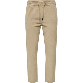 Cordschlupfhose ONLY & SONS "ONSLINUS TAP CORDUROY 0185 PANT NOOS", Herren, Gr. S, N-Gr, grau (chinchilla), Cord, Obermaterial: 98% Baumwolle, 2% Elasthan, unifarben, regular fit lang, Hosen Cordschlupfhose, Baumwollmischung, regular fit