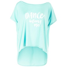 Bild Damen Ultra leichtes Modal-Shirt MCT017 Defines me, Dance Style, Fitness Freizeit Sport Yoga Workout T, Mint, S