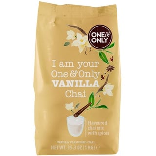 One&Only Chai Powder Vanilla 1 kg - Süße Würze von Zimt, abgerundet mit einer feinen Vanillenote, ein Hauch Indiens