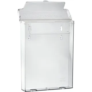 Flyerbox outdoor, mit Deckel, wetterfest, A5, transparent, PS