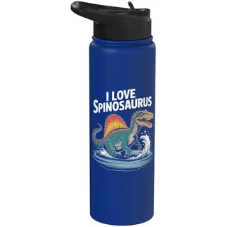 I Love Spinosaurus Dinosaurier-Liebhaber Stainless Steel Insulated Water Bottle