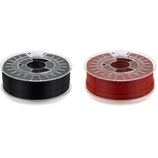 extrudr® PETG ø1.75mm (1.1kg) 'SCHWARZ' - 3D Drucker Filament & PETG ø1.75mm (1.1kg) 'HELLFIRE RED/ROT' - 3D Drucker Filament - Made in Austria - höchste Qualität zum fairen Preis!