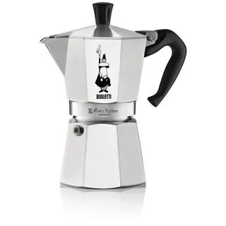 Bialetti Moka Espressokocher 0,27 l 6 Tassen Silber