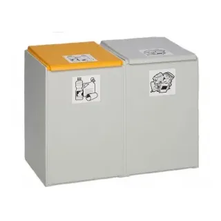 VAR Ergänzungselement ohne Deckel, für Kunststoffcontainer, Farbe: lichtgrau, Inhalt: 60 Liter