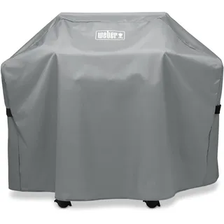 Weber Premium Grillabdeckung/Für Spirit und Genesis II 2-Brenner Gasgrills, Leichter wetterbeständiger Stoff mit Befestigungsriemen für strapazierfähigen Außenschutz