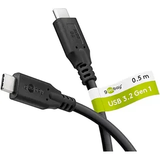 goobay USB-C 0,5 m Schwarz