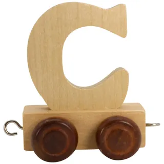 GICO Buchstabenzug Holzbuchstaben, Zug Anhänger, Lokomotive, Waggon, A-Z, Höhe 5,5 cm