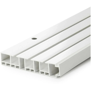 Gardinenschiene SN DECO GROUP "Vorhangschiene SH (3)" Gr. 7, weiß, L:360cm T:8,95cm, Kunststoff, Gardinenstangen, Gardinenschiene
