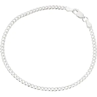 Panzerarmband SMART JEWEL "Armband Panzerkette, massiv, Silber 925" Gr. 21, silber, Armbänder, Herren, 21, Silber 925 (Sterlingsilber), Panzerarmband