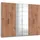Drehtürenschrank Level by fresh to go 300 x 236 x 58 cm Weiß