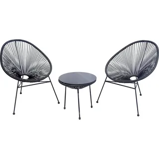 Habitat et Jardin Acapulco 2-Sitzer 0 x 0 x 0 cm Schwarz