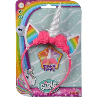 Simba 105562480 - Steffi Love Girls Einhorn Haarreifen mit Licht, Horn mit Farbwechsel-Lichteffeckt, 24cm, ab 3 Jahren