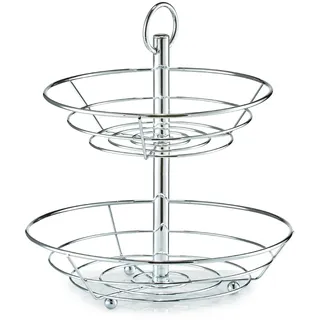 Zeller Obstschale Silber 2-lagig