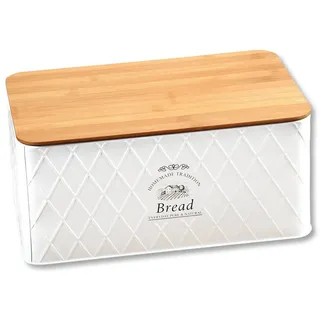 KESPER Brotbox Metall Weiß