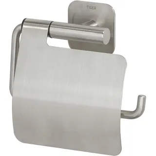 Tiger Toilettenpapierhalter mit Deckel Colar Edelstahl gebürstet