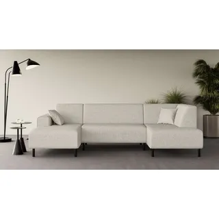 Home Affaire »ARROS U-Form mit Wellenunterfederung, Maße B/T/H: 300/163/81 cm« incl. Zierkissen, mit Recamiere links/rechts bestellbar, auch in Cord,