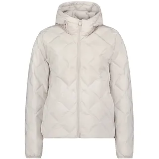 Outdoorjacke BETTY BARCLAY "Outdoorjacke mit Kapuze", Damen, Gr. 48, grau (hellgrau), Obermaterial: 100% Polyester PES., Jacken Outdoorjacke