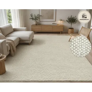 OTTO home Wolly Wollteppich 200 x 200 cm Beige