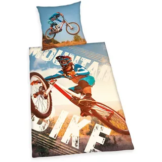 Herding Mountainbike Wendemotiv Blau 135 x 200 cm + 80 x 80 cm