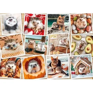 Puzzle, 1500 Teile, Ravensburger, Foto Süße Tiere, Geduld und Konzentration
