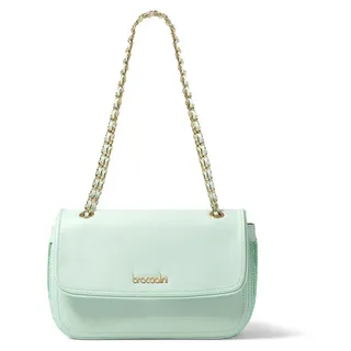 Braccialini Rosélia Umhängetasche aus echtem Leder in Blau und Esprit UNICA 28x18x7.5 cm B17795-CELESTE