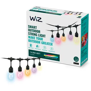 WIZ Lichterkette Kunststoff 20 cm 2er-Set schwarz