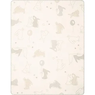 Biederlack »Babydecke Littel Rabbits« Babydecke, Littel Rabbits mit verspielten Hasen,