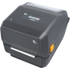 Zebra ZD421t Drucker mit Abreißkante - 203 DPI - Thermodirekt, Thermotransfer - 104 mm max. Druckbreite, BTLE, LAN, USB, USB-Host Schnittstellen (ZD4A042-30EE00EZ), grau (dunkel)