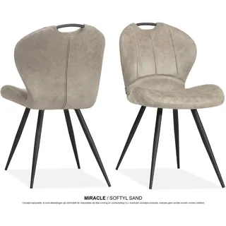 omg design Esszimmerstuhl Miracle sand 2er Set