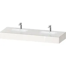 Duravit Qatego Einbauwaschtisch mit Konsole, 1600x550x170mm, Doppelwaschtisch, QA46950, Farbe: Weiß Hochglanz