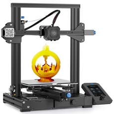 3D Drucker Offizieller Creality Ender 3 V2 mit 32 Bit Silent Board, Ender 3 Druckbett, Integriertem Strukturdesign und Lebenslaufdruck, 220x220x250mm, Aktualisierter Creality Ender 3