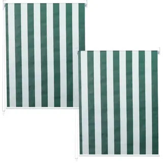 MCW Rollo D52 2er-Set 100x160cm Grün-Weiß
