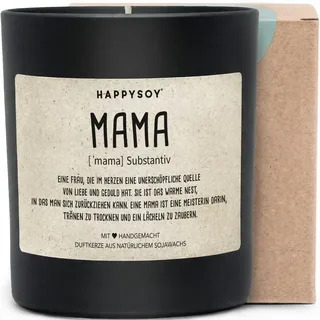 Liebevolle Mama Definition Duftkerze im Glas - Geschenk für Mama zum Muttertag - nachhaltige Geschenkidee für die beste Mama der Welt - schonende Rohstoff-Bearbeitung