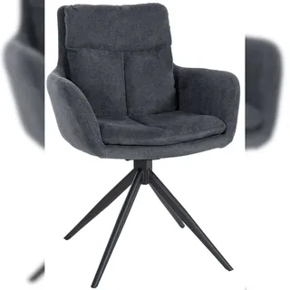 CLP Esszimmerstuhl Vilas Stoff schwarz