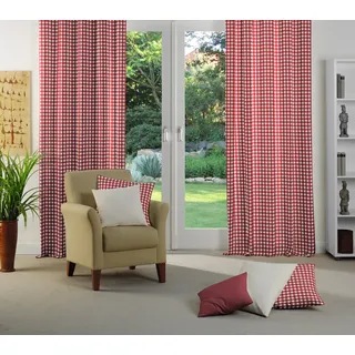 Wirth Vorhang »Finja« Kräuselband 2 Stk. tlg. Wirth rot