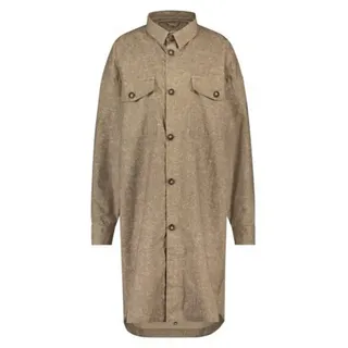 Agu Oversized Rain Langarmhemd - Lead Grey / Melange - L