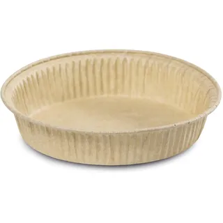 Guardini, 4 x runde Einwegform für Luftfritteuse, aus antihaftbeschichtetem Papier, Ø 19 x 3,7 cm, Farbe Beige