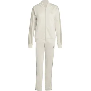 adidas Women's ESSENTIALS 3-STRIPES TRACKSUIT, crystal linen, S,