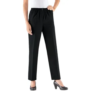 Schlupfhose COME ON, Damen, Gr. 22, Kurzgrößen, schwarz, 53% Polyester, 43% Schurwolle, 4% Elasthan, meliert, unifarben, lang, Hosen Schlupfhose