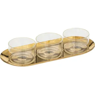 Aperitif-set "herbst" 4-teilig aus glas - SG Secret de Gourmet - Gold