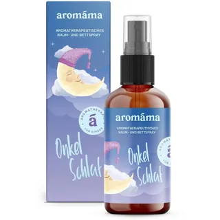 aromáma Sleepy Moon Aromatherapie Schlafzimmer- & Wäschespray Kissen-Duft mit Lavendel, Majoran, Rosalina & Kiefer ätherischen Ölen – Natürliches Raumspray & Raumduft für erholsamen Schlaf, 100 ml