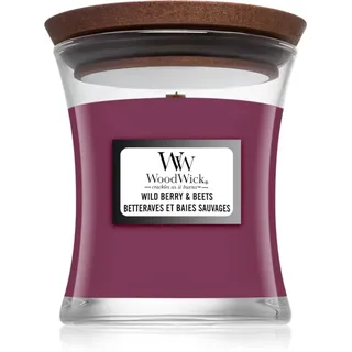 Woodwick Wild Beauty + Beets Duftkerze 85 g rosa